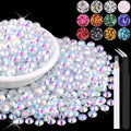 1500PCS 6mm Resin Jelly Rhinestones in Bulk, Bedazzling Flatback Crystals by BELLEBOOST