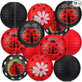 Panelee 12 Pcs Ladybug Party Decorations Paper Lanterns 8 Inch Hanging Round by Panelee