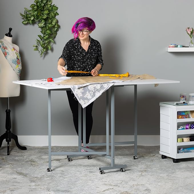 Sew Ready Folding Craft & Cutting Standing Table - Image 7