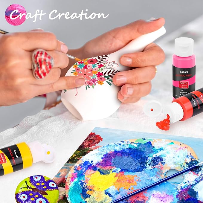 Caliart 24 Colors Acrylic Paint Set - Image 8