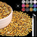 6000PCS 4mm Resin Rhinestones Bulk by BELLEBOOST