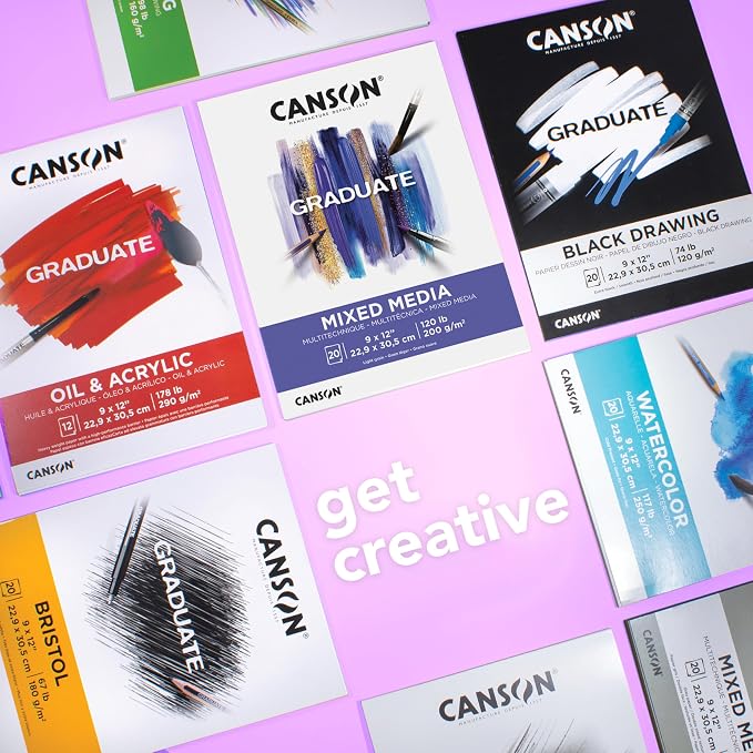 Canson Graduate Watercolor Pad, 5.5x8.5 inch, 20 Sheets | Artist Paper - Image 6