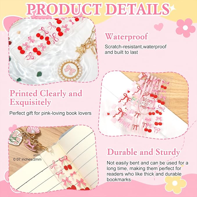 Tudomro 274 Pcs Acrylic Bookmark Making Kit 12 Set Acrylic Bookmark Blanks - Image 6
