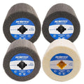 4" Polishing Wheel Pro Pack, 100x100mm, Aluminum Oxide, Premium Wool, Grit 280/400/800/1000, from Finishing to Mirror Polishing,