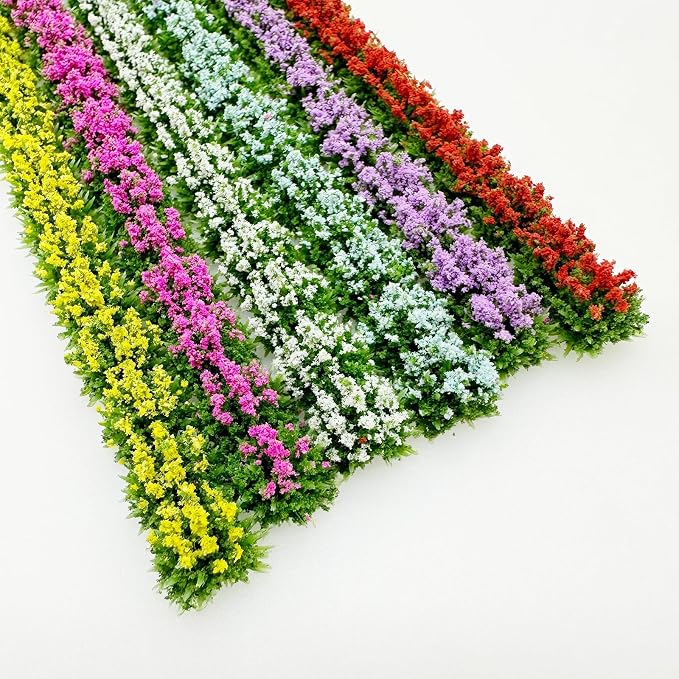 Woohome 6 PCS Static Grass Model Flower Cluster Model Grass Tufts Set - Image 4