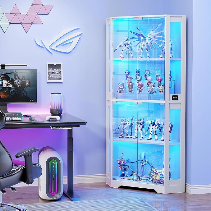BROTTAR Lighted Corner Display Cabinet - Image 6