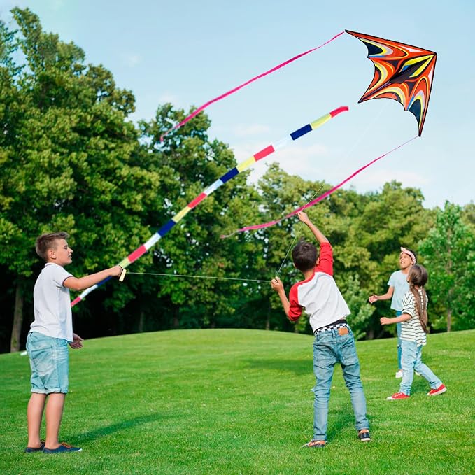 Kite, Large Delta Kites for Kids and Adults, Durable Multifunctional Beach Kite - Image 5