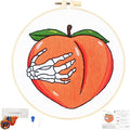 Hand Bone Embroidery Kits for Beginners Adults, Peach Embroidery Starters Kits by Unknown