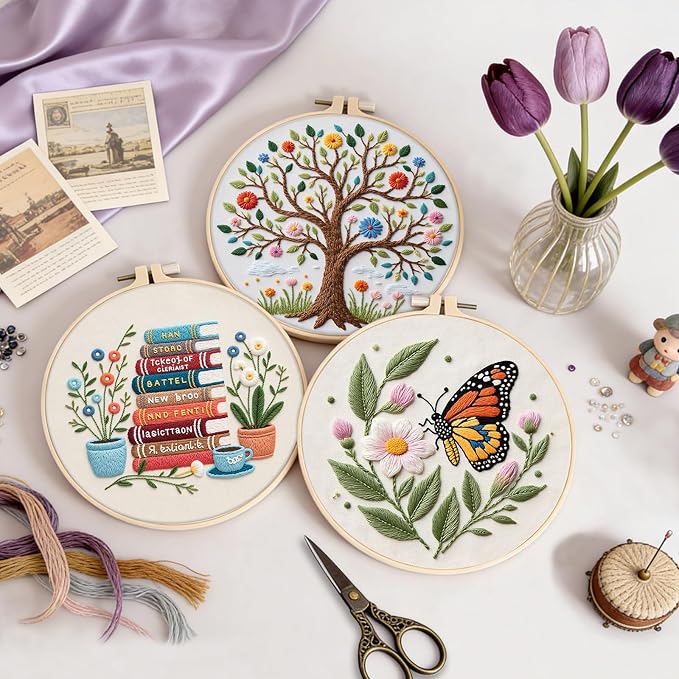 3 Sets Embroidery Kit for Beginners - Image 5