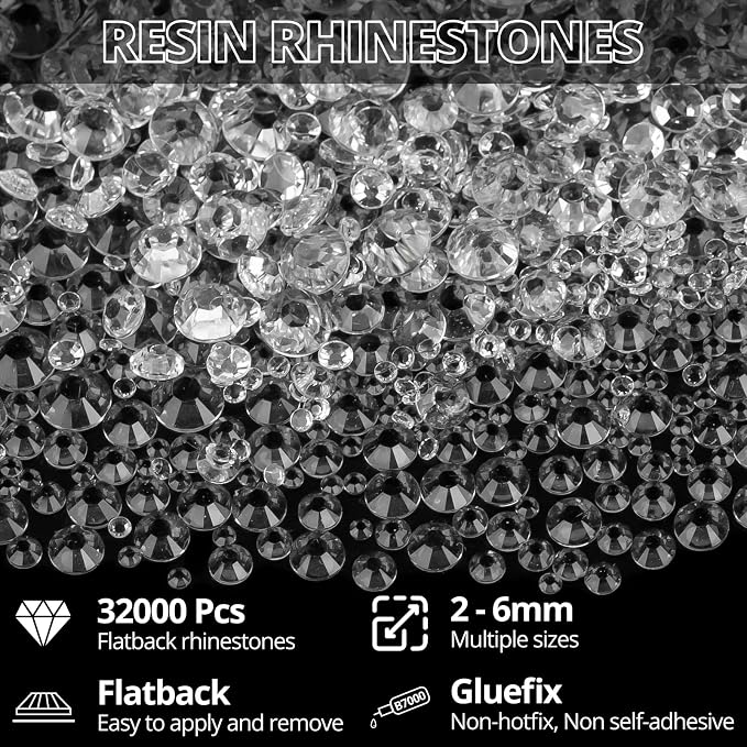 32000Pcs Transparent Rhinestones - Image 2