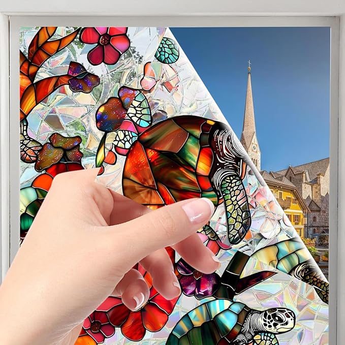 Magnolia Flower Window Privacy Film - Image 3