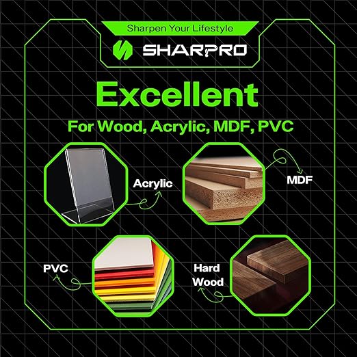 Upcut Spiral Router Bit 1/4 Inch Shank 1/4 Inch Cutting Dia. Upcut CNC Router Bit Solid Carbide, Ideal for Wood Cutting, Slot Mortise, Engraving