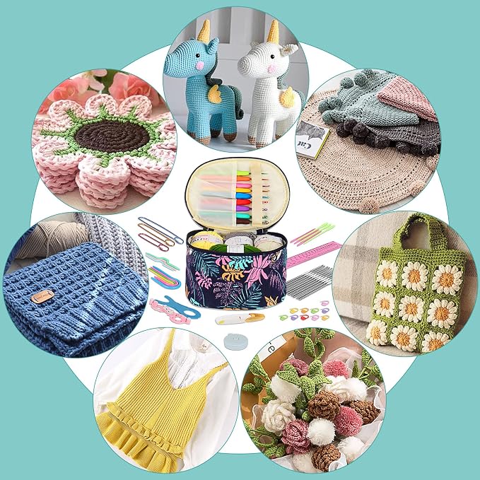 Aeelike Crochet Kit for Beginners Adults, Full Crochet Starter Set - Image 4