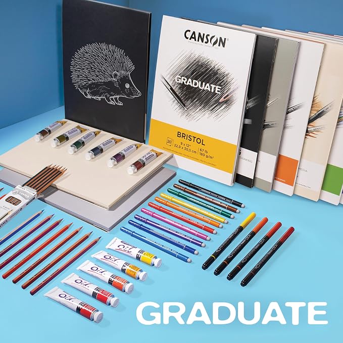 Canson Graduate Mixed Media Pad, 9x12 inch, 20 Sheets | Artist Paper - Image 7