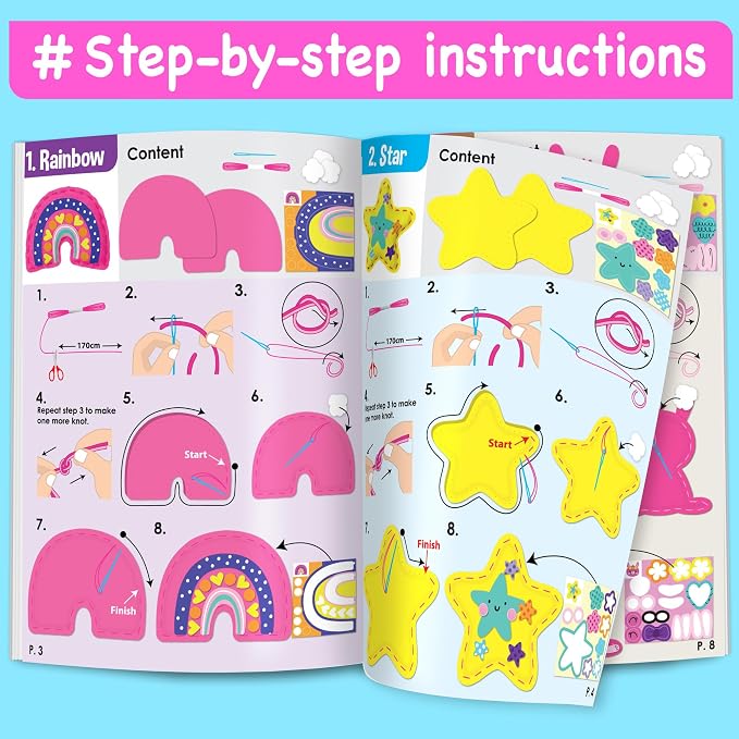 EZCRA Unicorn Sewing Kit for Kids Ages 4-8 - Image 7
