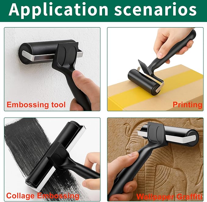 VinBee Soft Rubber Brayer Rollers - Image 5