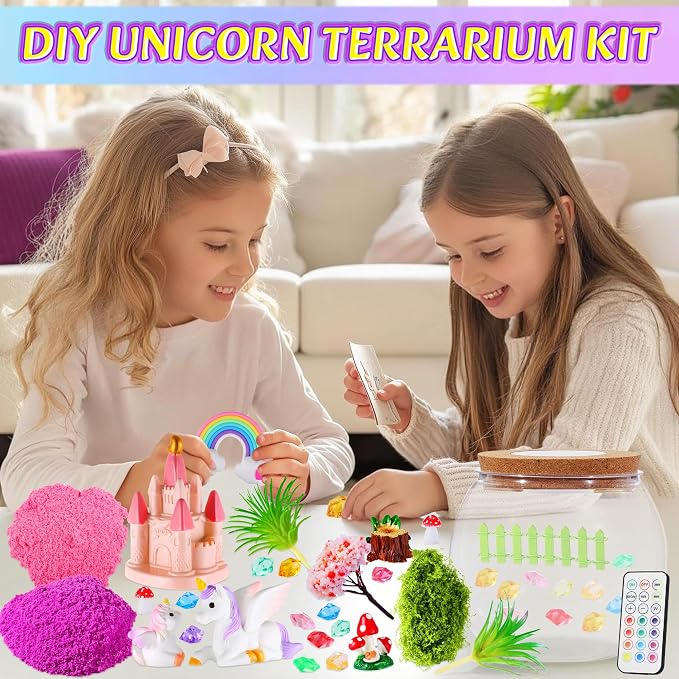 Gifmore Unicorn Light Up Terrarium Kit - Image 3