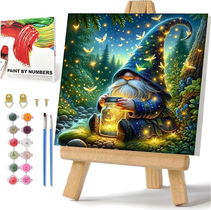 hkejoi Gnome Paint by Numbers Kit by hkejoi