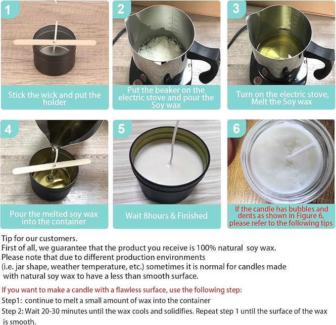 Soy Wax Candle Making Kit Supplies - Image 6