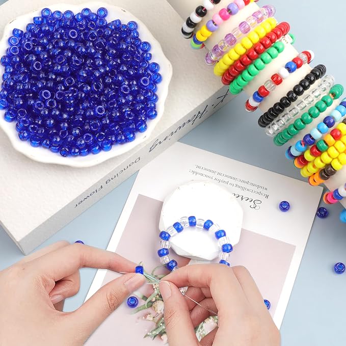 Plastic Pony Beads, for Bracelet, Hair Braiding, Friendship Bracelets, Jewelry - Image 4