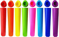Silicone Ice Pop Molds, Popsicle Maker Molds, 8 Vibrant Colors by Mirenlife