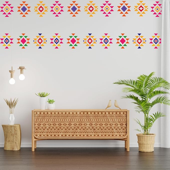 yhslmh Tribal Geometric Stencils - Image 5