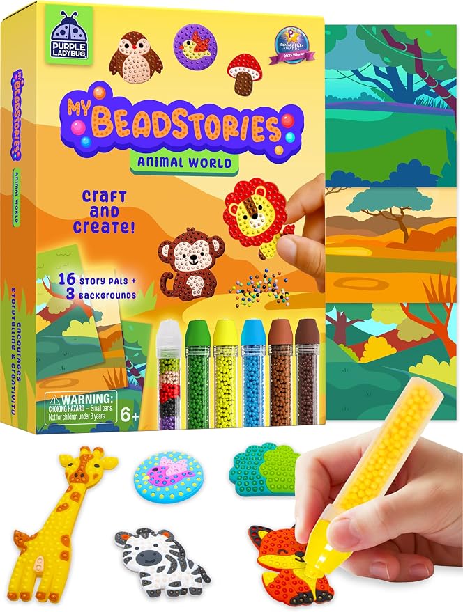 Magical Bead Painting for Kids by PurpleLadybug
