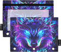 Mystical Wolf Face Pencil Pouch by BOENLE-WELCOMEYOURCOMING