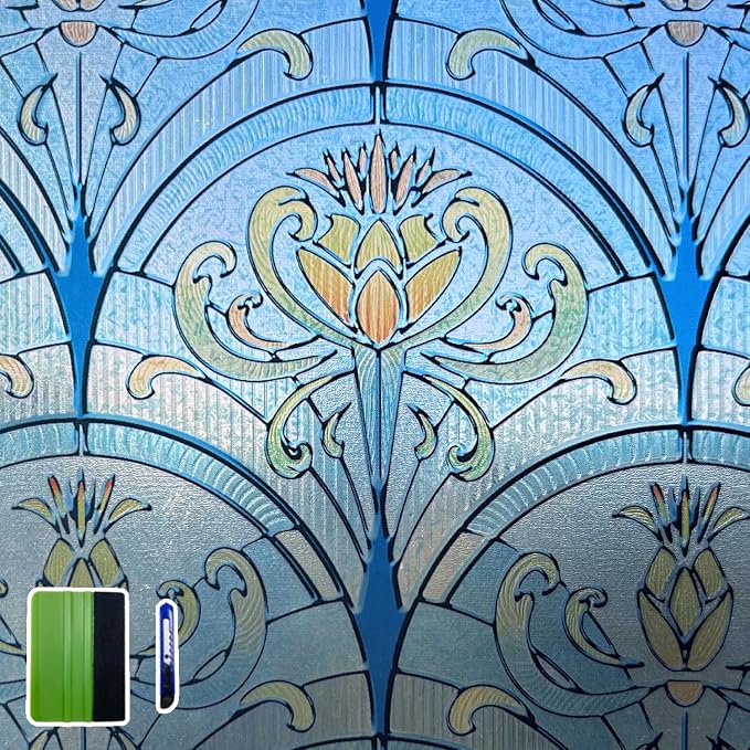 Vintage Stained Glass Window Film by ChicSkin