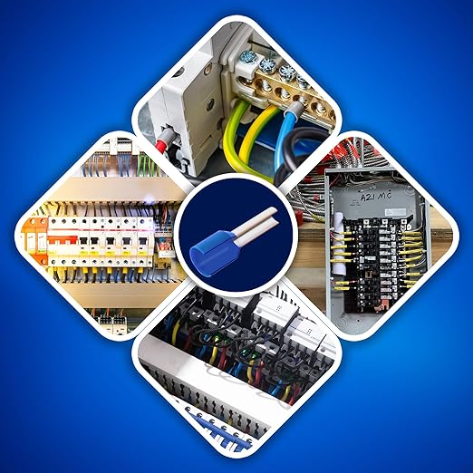 New Age America® 440pcs Wire Ferrules Kit | AWG 16-2/0 | Copper & Nylon | Uninsulated & Insulated Cord Pin End Terminal | Wire Ends Terminal Kit | AWG 16, 14, 12, 10, 4, 2, 1/0, 2/0 | Crimp Connectors