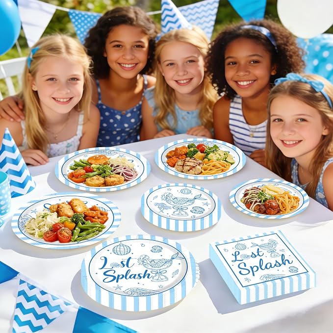96Pcs Last Splash Bachelorette Party Decorations Beach Bachelorette Plates and - Image 7