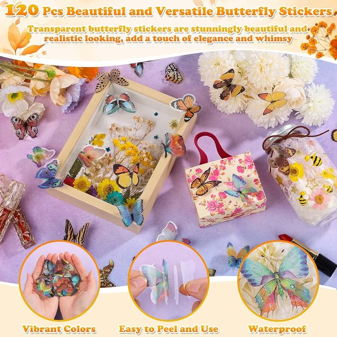 361 Pcs Pressed Dried Flowers - Image 3