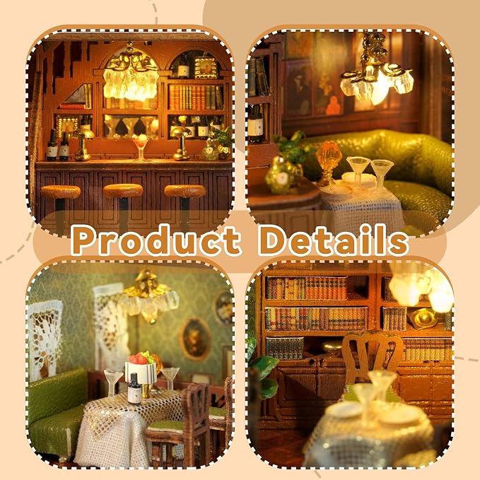 Flever Dollhouse Miniature DIY House Kit Creative Room - Image 5