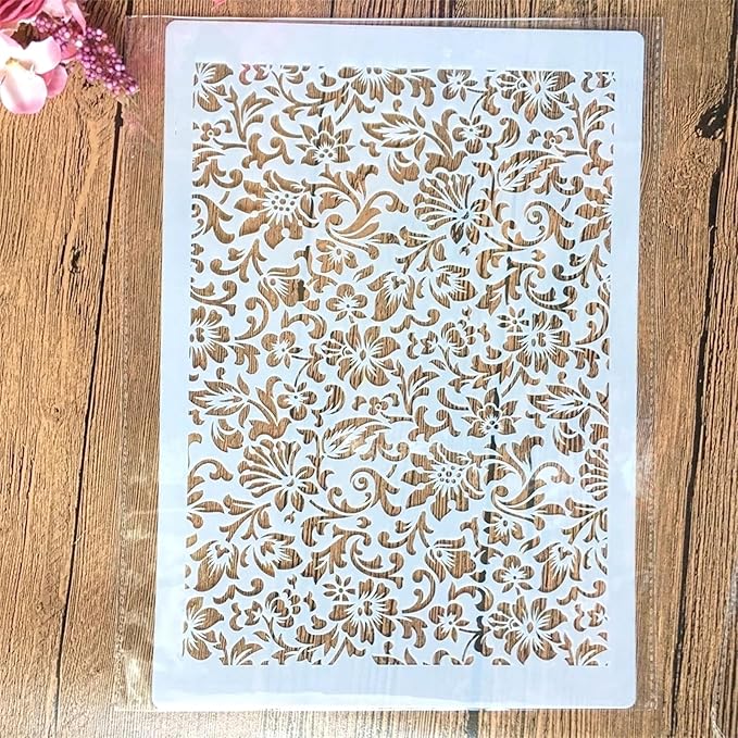 TIAMECH A4 Reusable Leaves Stencil by TIAMECH