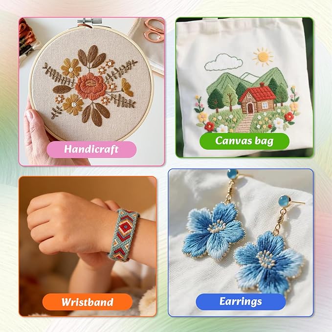 LOVIMAG Embroidery Thread Floss, 180p Colors, Sewing Kit | Friendship Bracelet - Image 6
