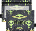 Custom Green Aliens Space Pencil Pouch by BOENLE-WELCOMEYOURCOMING
