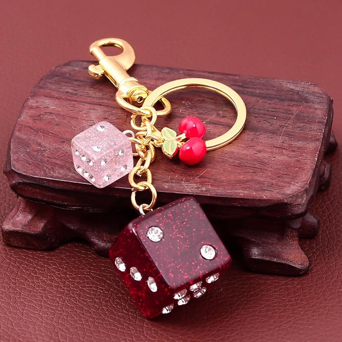 Dice Bag Charms Keychain for Women Men - Image 6