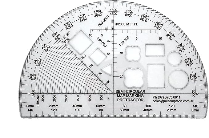 Map Marking Protractors