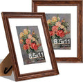 Vittanly 8.5x11 Picture Frames Set of 2, Ornate Vintage Photo Frame by Vittanly