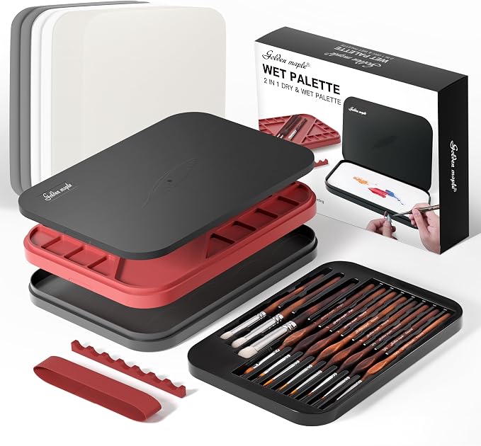 Wet Pallet for Painting Miniatures by goldenmaple