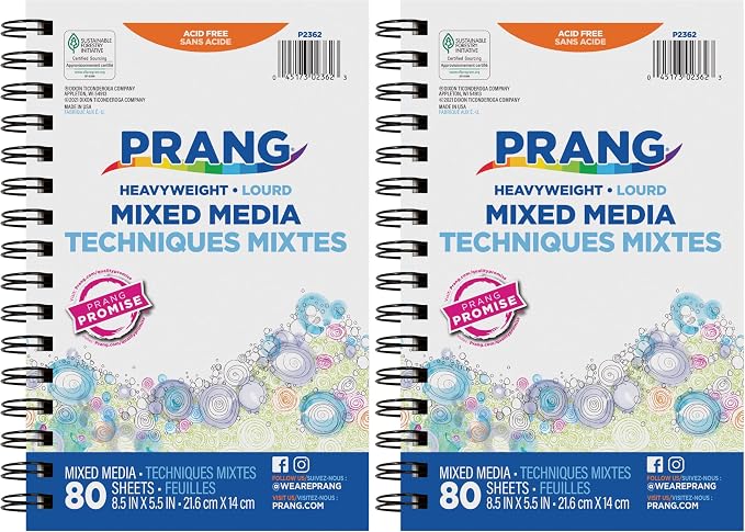Art Street Mixed Media Journal, Heavyweight, 8-1/2" x 5-1/2", 80 Sheets by ARTSTREET