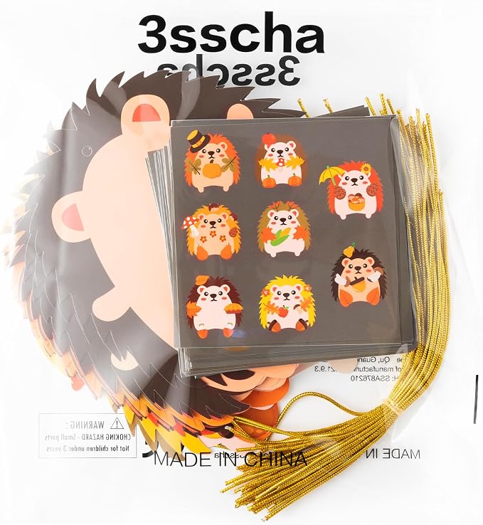 3sscha 40 Packs Fall Hedgehog Craft Kit - Image 7