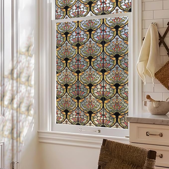 3D Vintage Stained Glass Window Film - Image 3