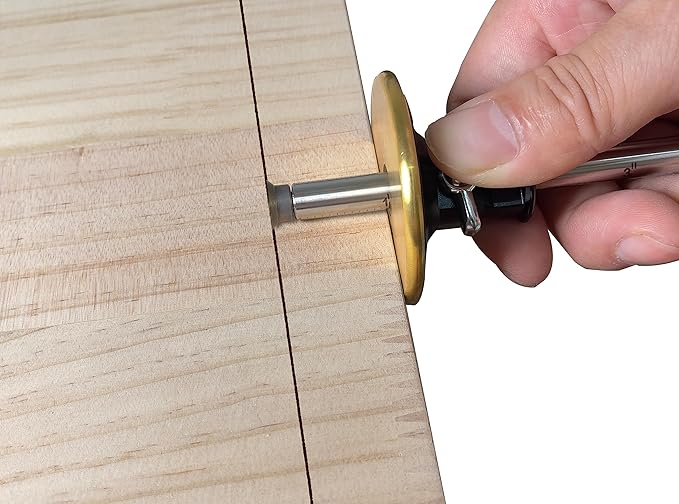 YOSELIN Dovetail Jig Wheel Marking Gauge Tool Set Include1 Bearing Wheel Cutter for Soft Wood 1 Locked Wheel Cutter for Hardwood 1 Woodworking Pencil 1 Separate Dovetail marking gauges