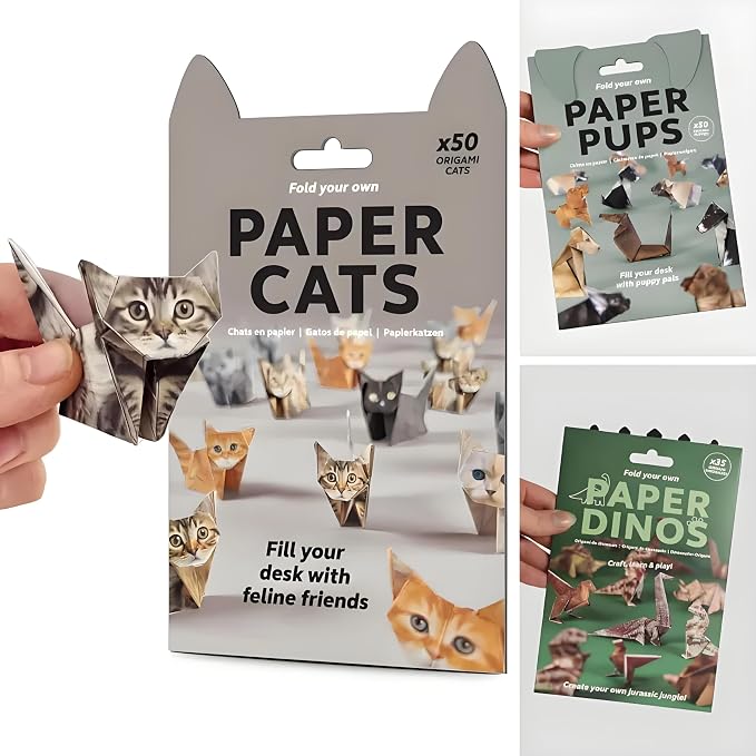 DIY Paper Cats Origami Kit, Fun Creative Art Project, Creative Handicraft Gift by Unknown