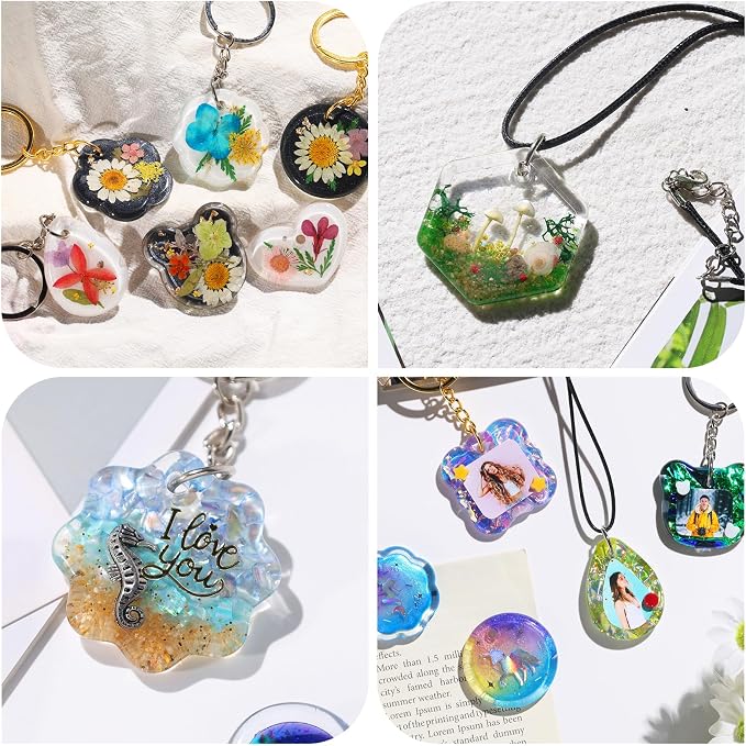 LET'S RESIN Keychain Resin Molds Silicone - Image 7