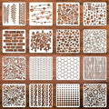 Stencils for Painting, Plastic Reusable Drawing Templates for Crafts Wall by Felixcraft-DIYDreamscape