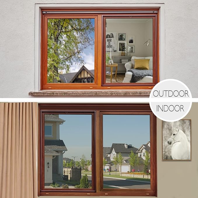 HIDBEA One Way Mirror Window Film Daytime Privacy, Reflective Window Tint - Image 7