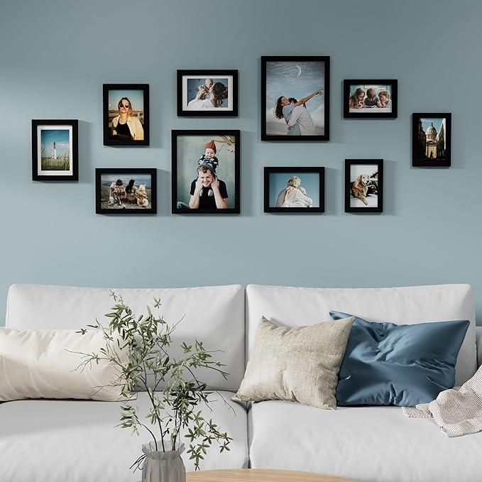 Vittanly 10 Pack Picture Frames Collage Wall Decor, Gallery Wall Frame Set - Image 3