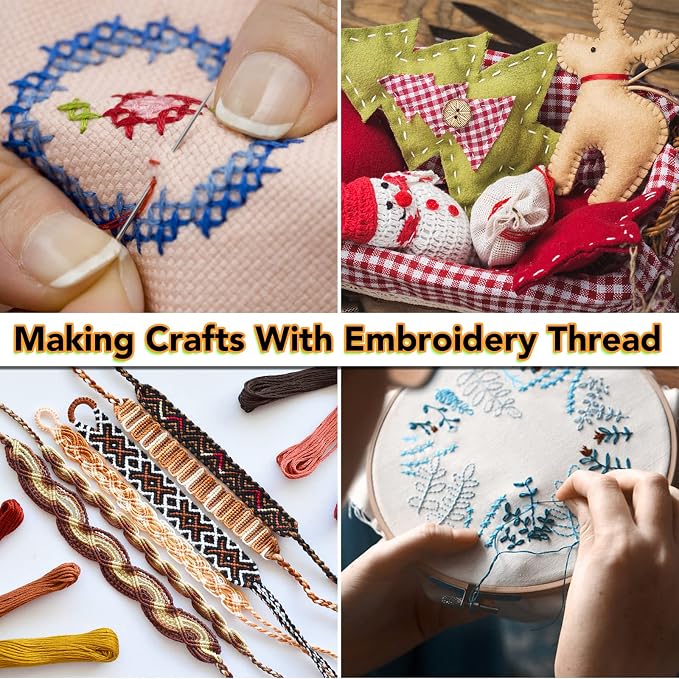 LOVIMAG Embroidery Thread Floss, 60p Colors, Sewing Kit | Friendship Bracelet - Image 8